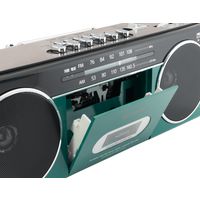 aiwa(アイワ) ラジオカセットプレーヤー ステレオスピーカー マイク対応 Bluetooth受信 GAA4-RCP0002(GN) 1台
