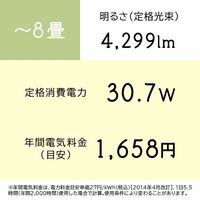 日立 [まなびのあかり]搭載タイプ 8畳 LEC-AH802TM 1台
