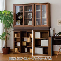 小島工芸 NOF(ニューオファー)シリーズ 書庫 オープンタイプ 幅902×奥行410×高さ952mm NOF-90 ウォールモカ 1台（直送品）