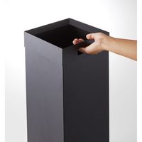 山崎実業 トラッシュカン タワー 角型ロング ブラック 774489 1個