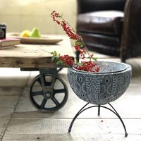 スパイス SCANDINAVIAN メタルフラワー脚付きポット Lサイズ FJGK2923 1個（直送品）