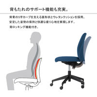 【組立設置込】コクヨ　オプティ　ハイタイプ　肘付き　ライトグレー×ホワイトターコイズ　1脚（直送品）