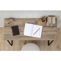 アイリスオーヤマ アイアンウッドデスク ブラック/アッシュブラウン IWD-790 1台