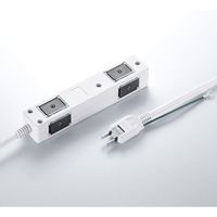 延長コード 電源タップ 5m 3P（ピン） 4個口 マグネット ホワイト TAP-SPWMG34-5 サンワサプライ 1個（直送品）