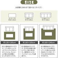 萩原 サークル柄 国産ラグ バロン 1850×2400mm ブラウン 270042289 1枚（直送品）
