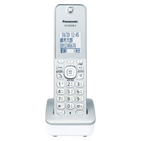 パナソニック コードレス電話機（子機2台付き）シルバー VE-GD37DW-S
