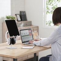 タブレットスタンド ヘッドホンスタンド タブレット対応ヘッドホン用アルミスタンド TB-DSCHHPALSV 1個 エレコム