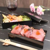 パックスタイル 黒漆 貼箱180ー100 二段 40セット(10×4) 654710 1ケース(40枚入(10枚×4袋))（直送品）