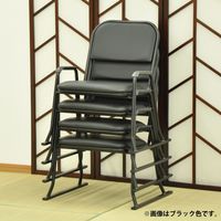 エイ・アイ・エス 楽座椅子 ハイタイプ グリーン RCH-06GN-4PCS 1セット(4脚入)（直送品）