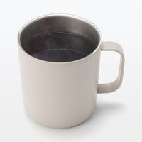 無印良品 目盛り付き 保温保冷 蓋付きマグカップ グレーベージュ 400mL 良品計画