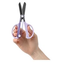 クツワ キャップ一体こどもハサミ(パープル) SS122PU 1個（直送品）