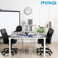 ノア精密 MAG（マグ）大型掛時計 メガタイム シルバー直径500ｍｍ[アナログ スイープ秒針]W-799 SM-Z 1個