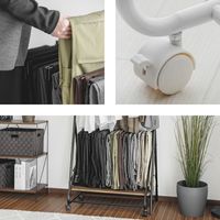 武田コーポレーション スラックスハンガー10本掛け T4-SH10WH 1箱(3個入)（直送品）