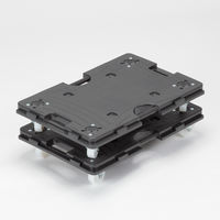 現場のチカラ Matakul 連結平台車 L 耐荷重100kg  樹脂板部に使用済みクリアホルダーからつくった再生材50%配合 1台 オリジナル