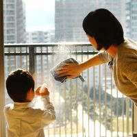 MQ・Duotex プレミアムニットクロス ブルー 1枚 イーオクト　マイクロファイバークロス