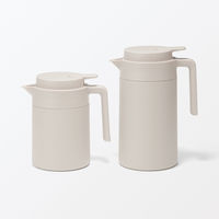 無印良品 広口で洗いやすい 保温保冷 卓上ポット グレーベージュ １．３Ｌ 良品計画