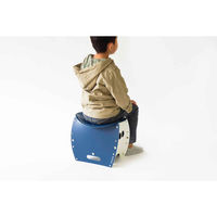 イケックス工業 アウトドアチェア 軽量 折りたたみ パタット PATATTO250+ ネイビー×ホワイト 415427 1個（直送品）