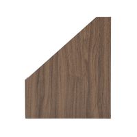 YAMAZEN 木目調 ファイルボックス 紙製 A4 タテ 取っ手付き 収納幅100mm NPF-1031(BR) 1セット(1個×3)