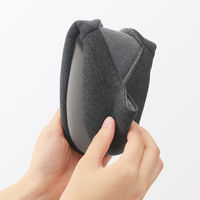 無印良品 綿混天竺携帯用ルームシューズ ダークグレー Ｍ ２２～２４．５ｃｍ用 良品計画