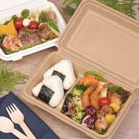 弁当容器 エコデリM クラフト 00694766 1ケース(200個(50個×4))（直送品）