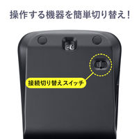 サンワサプライ 静音ワイヤレス IR LEDコンボマウス（3ボタン・薄型） MAーWBIS3117BK 1個