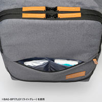 サンワサプライ カジュアルPCバックパック（ダークグレー） BAGーBP17DGY 1個