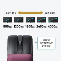 サンワサプライ 静音Bluetoothマウス（5ボタン） MAーBBS526R 1個