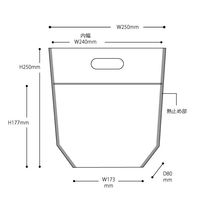 ヘッズ フォトプリントジップ付バッグ／竹カゴーＳ（３０枚） PPA-ZS 1セット(1袋(30枚入)×20)