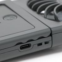 バッテリー&ショルダー付きファン チャコール LAKOLE/ラコレ