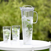 HARIO（ハリオ）冷水筒 ピッチャー 1200ml トライタン製 ペールグレー CBLー12ーPGR 1個