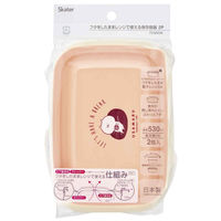 スケーター 保存容器 530ml フタしたまま使える保存容器 うさまる 2個セット 451873 1個（直送品）