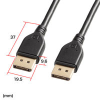 サンワサプライ  DisplayPort ver2.1ケーブル1m（DP80） KC-DP8010（直送品）