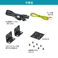 サンワサプライ  レイヤー2ギガビット対応PoEスイッチングハブ（24ポート） LAN-GIGAPOE2401（直送品）