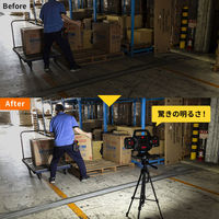 サンワサプライ  高輝度LED投光器（充電式） LED-FL1BK（直送品）