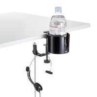 サンワサプライ  ドリンクホルダー付きバッグハンガー PDA-STN76BK（直送品）