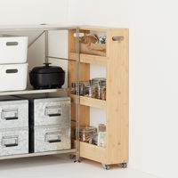 無印良品 竹材 スリムワゴン 大 良品計画