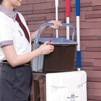 テラモト 仕切付きバケツ2ブラウン アウターバケツ用仕切板セット CE4471024 1個（直送品）