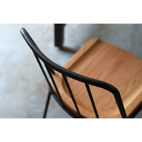 【軒先渡し】オリバー スチールチェア カフェチェア ミディアムブラウンオーク S・CS-F642・AL・WS・MO 1脚（直送品）