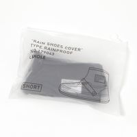 SHORT レインZIPシューズカバー ブラック [L]25.5～28cm(32cm以下の靴に対応) LAKOLE/ラコレ