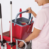 テラモト 仕切付きバケツII エンジ 1個