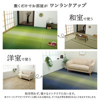 イケヒコ 大自然 花ござ 江戸間4.5畳 2610×2610mm 海 1080330040502 1枚（直送品）