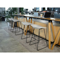 【設置込】イトーキ リフェルト 座クッション ハイスツール 脚/ブラック カーボングレー KLF-360C-T1T128 1脚（直送品）