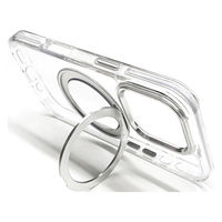 エアージェイ iphone16pro用 Magsafe対応スタンドリング付背面ケース SL AC-P24P-CMR 1個（直送品）