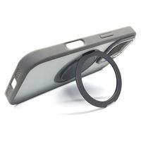 エアージェイ iphone16pro用 スタンドリング付背面ケース SL AC-P24P-MRS GY 1個（直送品）