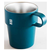 シービージャパン マグカップ 285ml GOMUG QAHWA 保温 保冷 ステンレス グリーン 469553 1個（直送品）