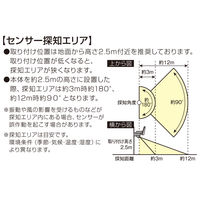 大進 センサーライト ソーラータイプ 屋外用 2灯式 1セット（1台×2）（直送品）