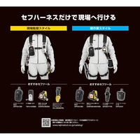 TJMデザイン セフハーネスS フリーサイズ 黒 A4SFSF-BK 1個（直送品）