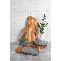 TRAMONTINA チーク皿 石蓋付き 31×25cm 13420/051 1個（直送品）