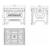 TRAMONTINA 炭火用 ポータブル バーベキューグリル 26500/012 1台（直送品）