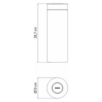TRAMONTINA グラスコンテイナー ステンレス蓋 1.8L 61227/050 1個（直送品）